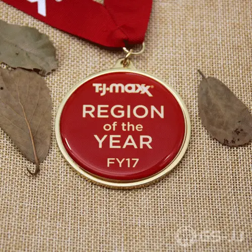 Custom Insert Medals with Gold finish Custom Insert Medals with Gold finish