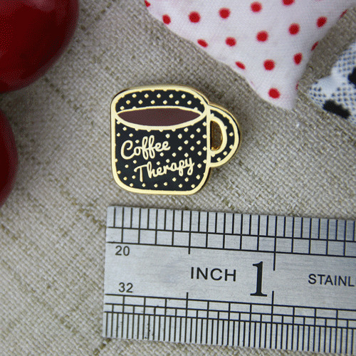 Custom Made Pins for Coffee Cup