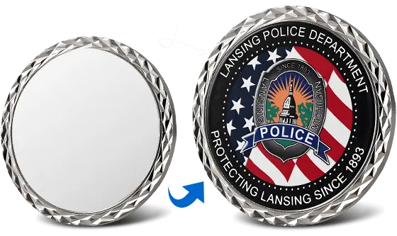 Lansing Police Department Custom Challenge Coins