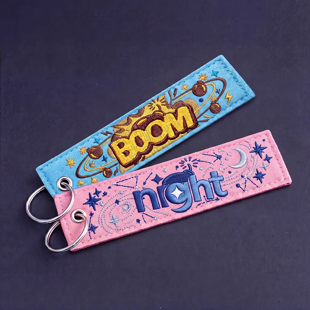 75% Embroidered Keychains