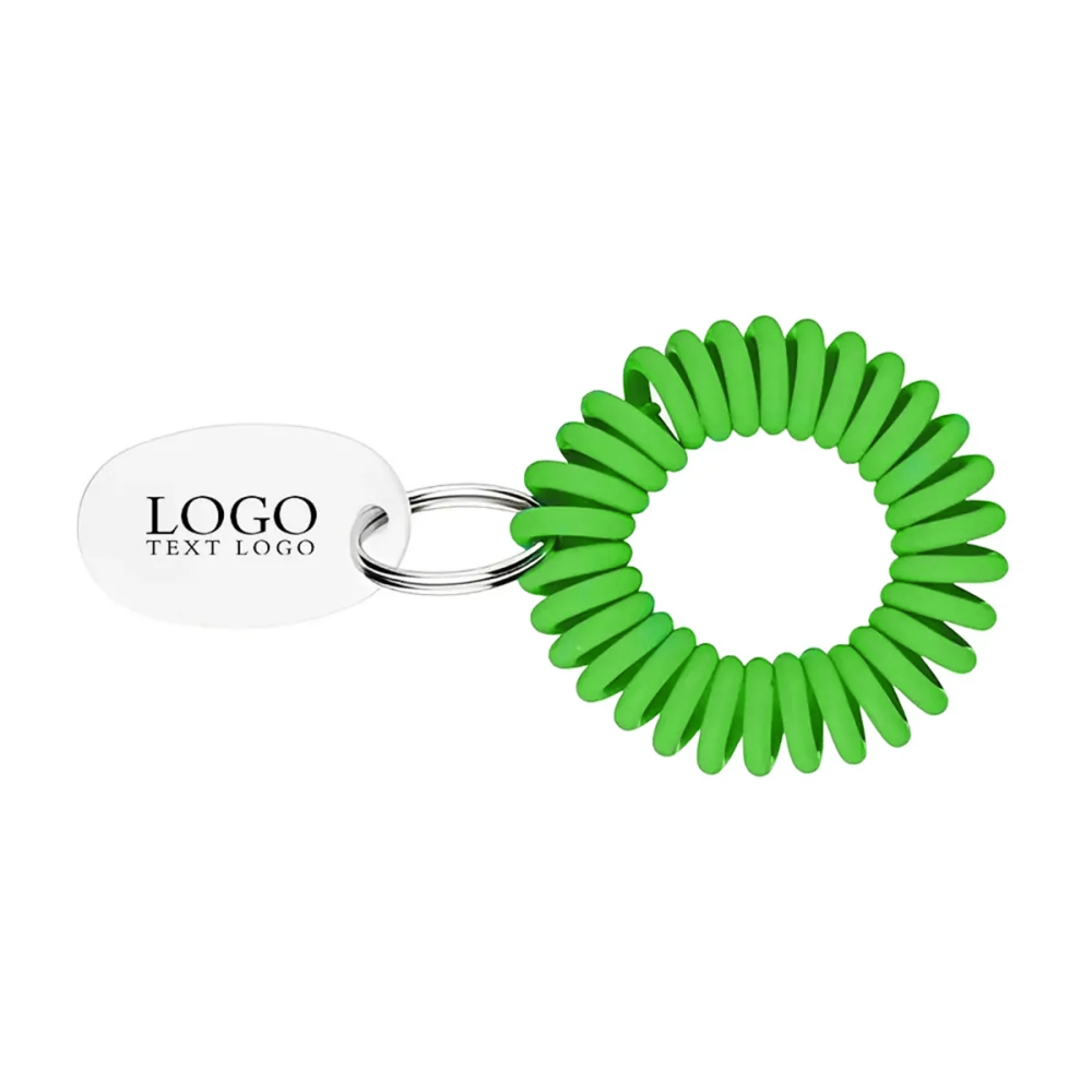 EVA Bracelet Wrist Coil wTag Keyring Green With Logo EVA Bracelet Wrist Coil wTag Keyring Green With Logo