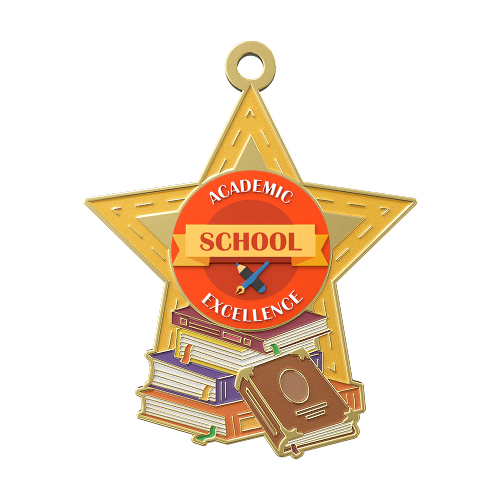 Star Book Rush Medal front Star Book Rush Medal front