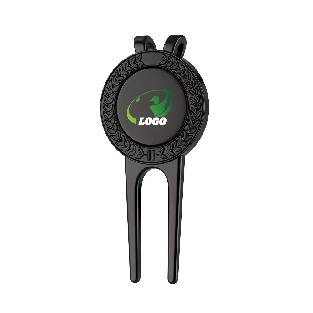 Patterns Golf Divot Tool and Ball Markers Set Black with Logo Patterns Golf Divot Tool and Ball Markers Set Black with Logo