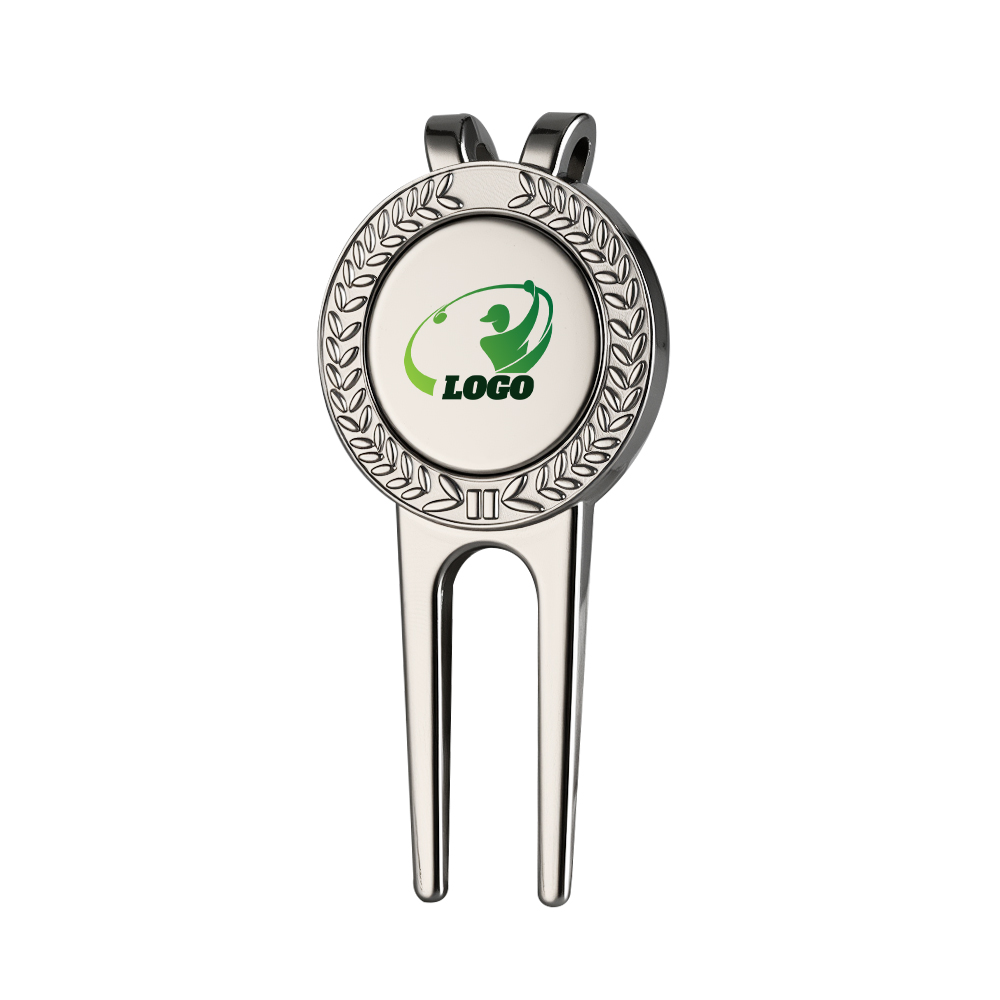 Patterns Golf Divot Tool and Ball Markers Set Nickel with Logo Patterns Golf Divot Tool and Ball Markers Set Nickel with Logo