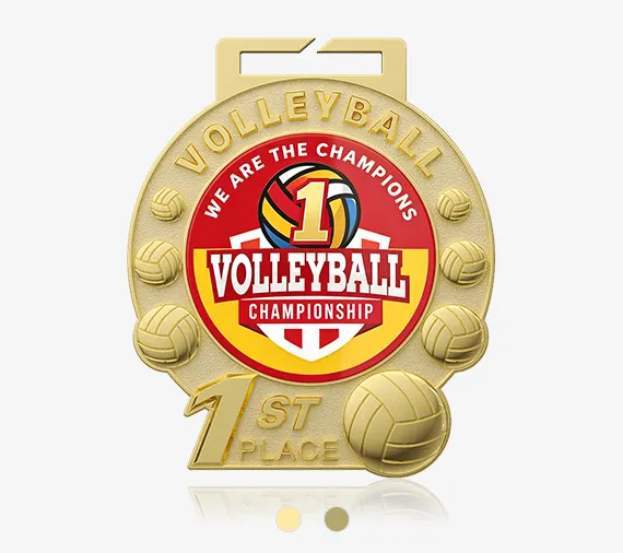 1st Place Volleyball Medal