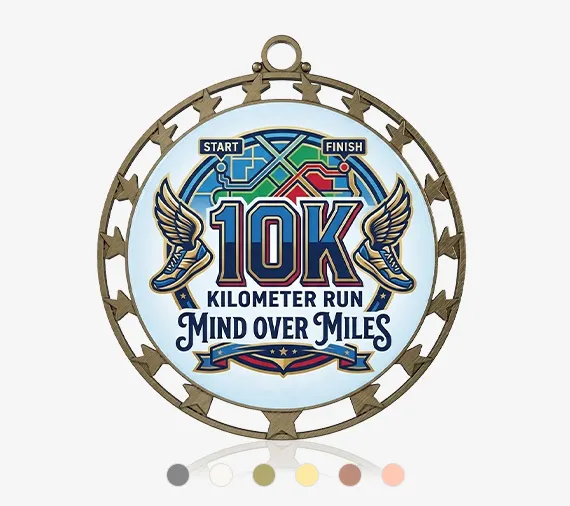 Custom Star Cut-out Medal