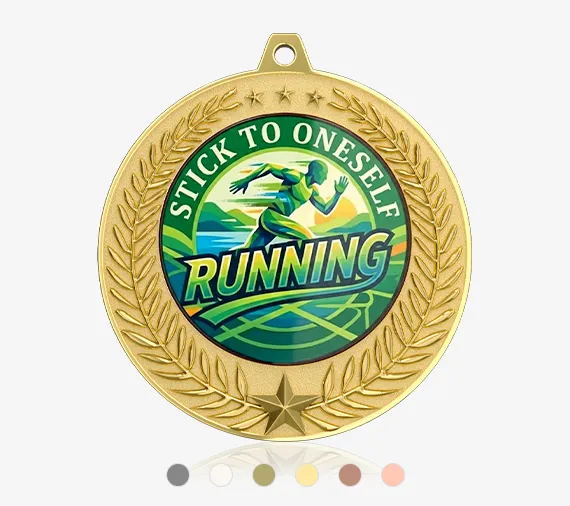 Stick to Oneself Running Medal