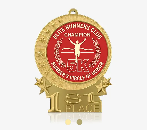 1st Place 5K Running Medal