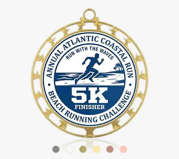 BEACH FRONT 5K Medal