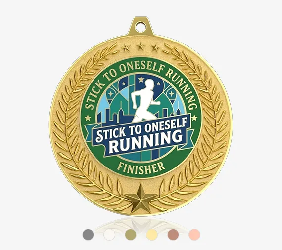 Stick to Oneself Running Medal