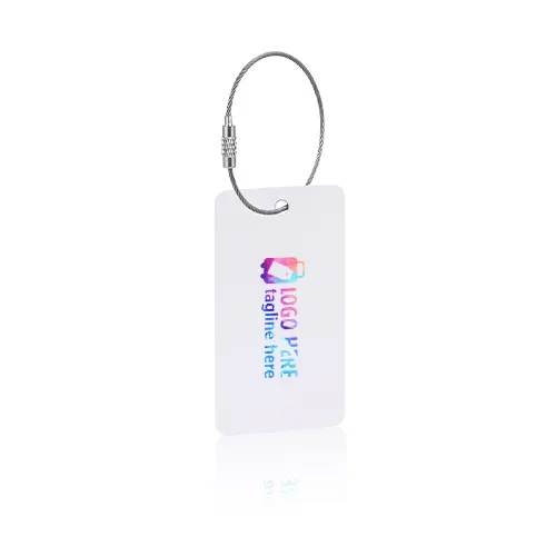 2.03" x 3.27" Classic Slim Rectangular Custom Bag Tag