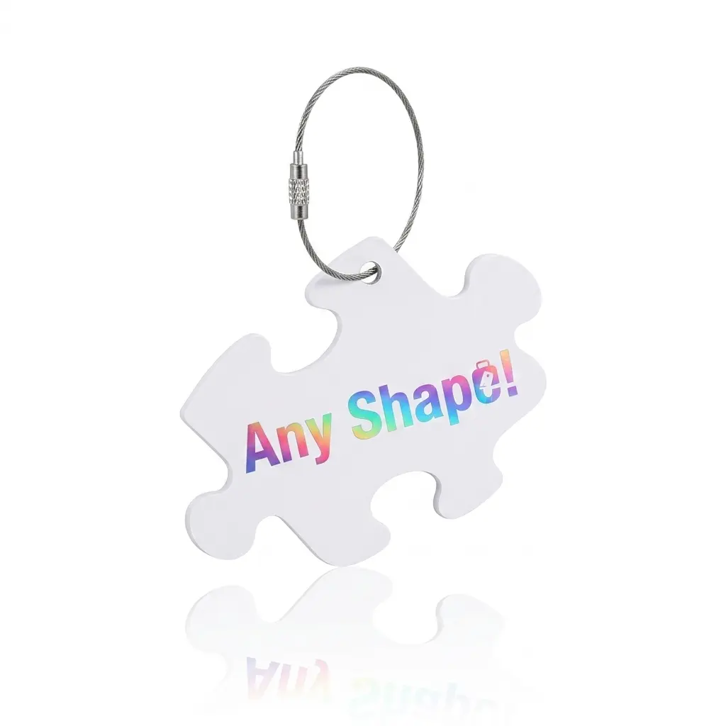 Fully Custom Shape Bag Tags with Custom Printing