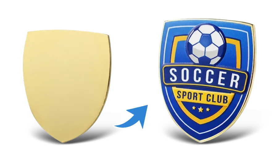 Shield UV Layered Printing Rush Pins