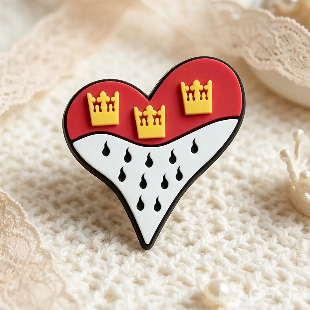 Heart PVC Lapel Pin Heart PVC Lapel Pin
