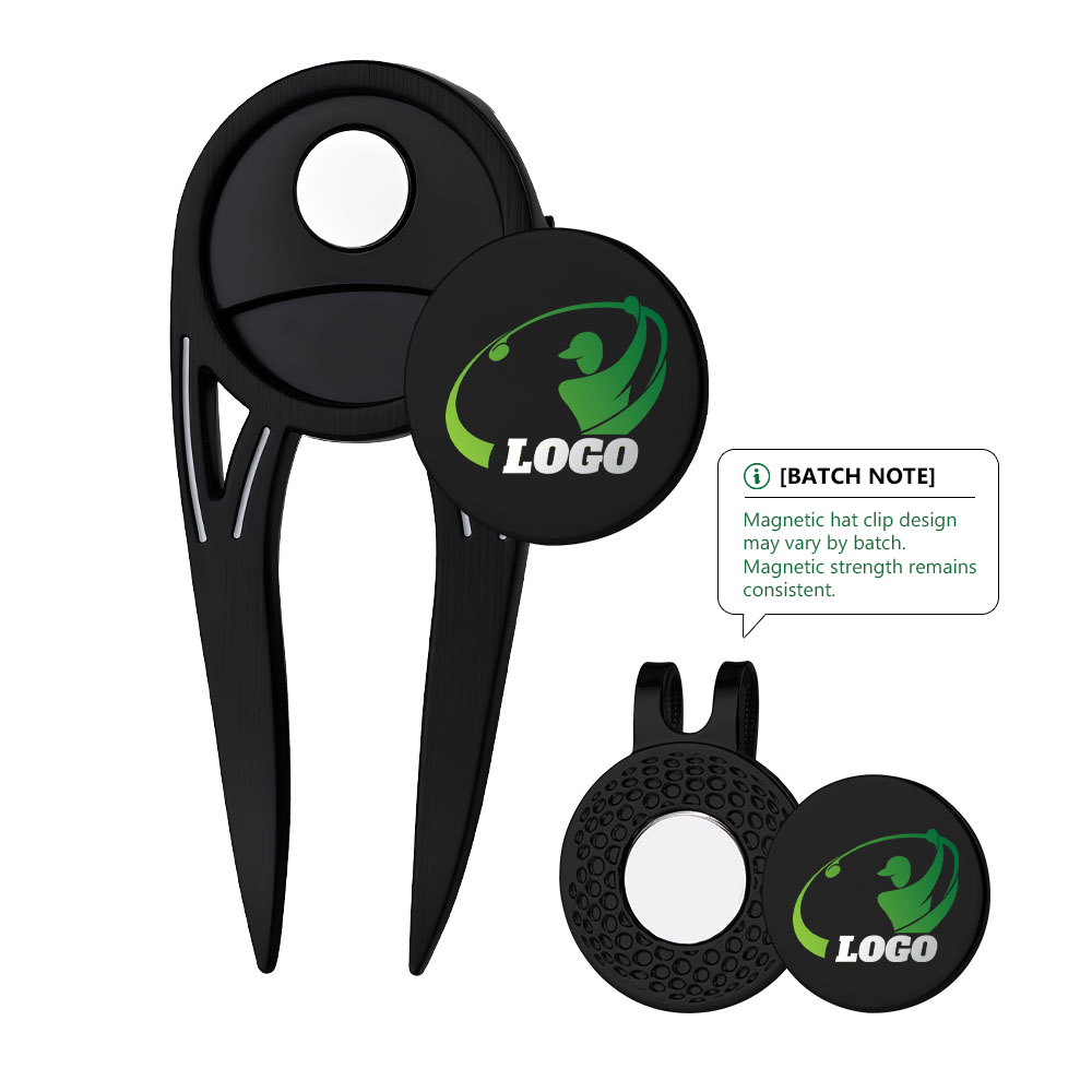 Magnetic Effect Display - Stylish Golf Repair Tool Set with Ball Markers Magnetic Effect Display - Stylish Golf Repair Tool Set with Ball Markers