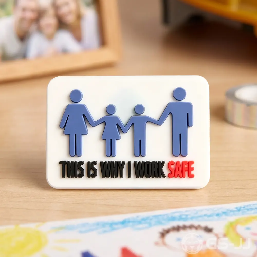 Work Safety PVC Lapel Pin Work Safety PVC Lapel Pin