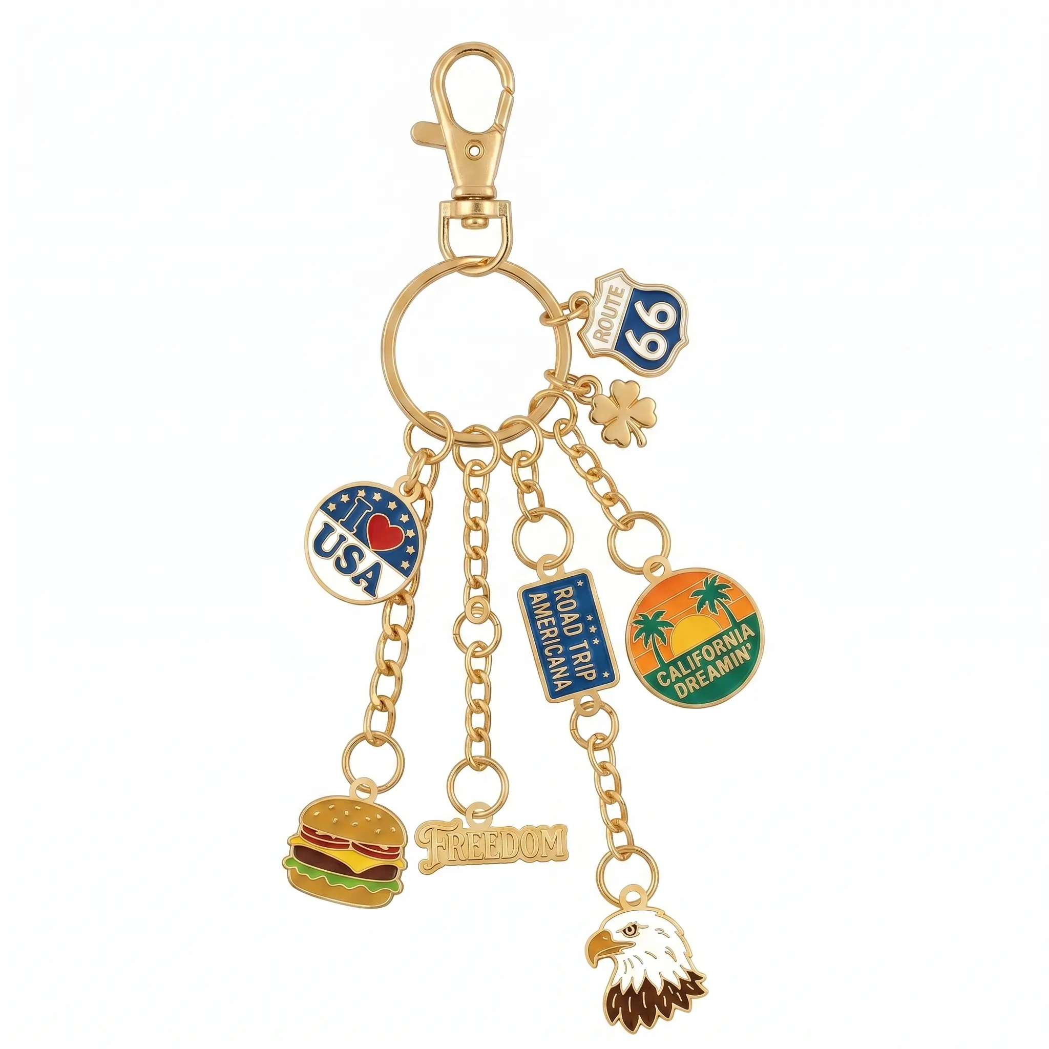 Multi-Charm Keychain