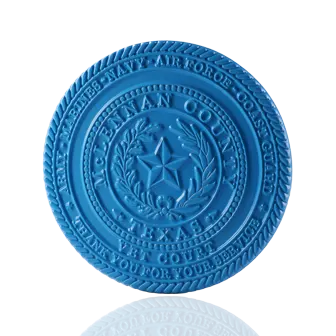 Dye Blue Custom Coin-2