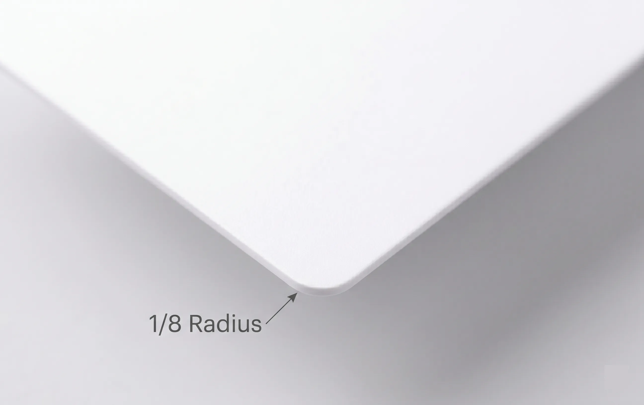 1/8" Radius Plastic Business Card