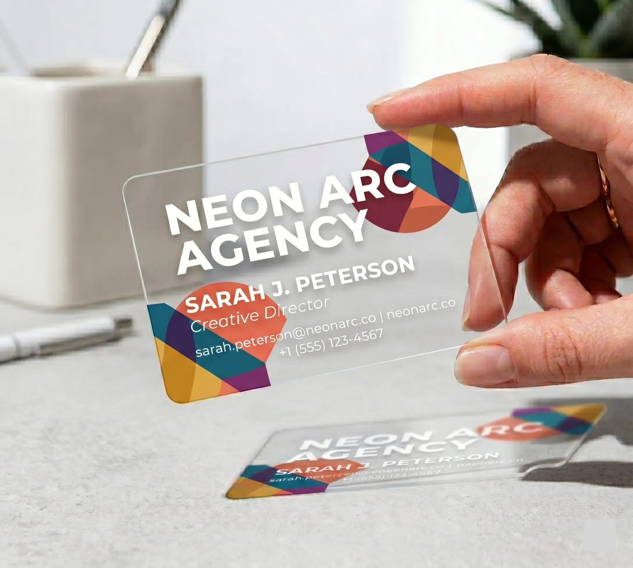 Clear Plastic Business Cards