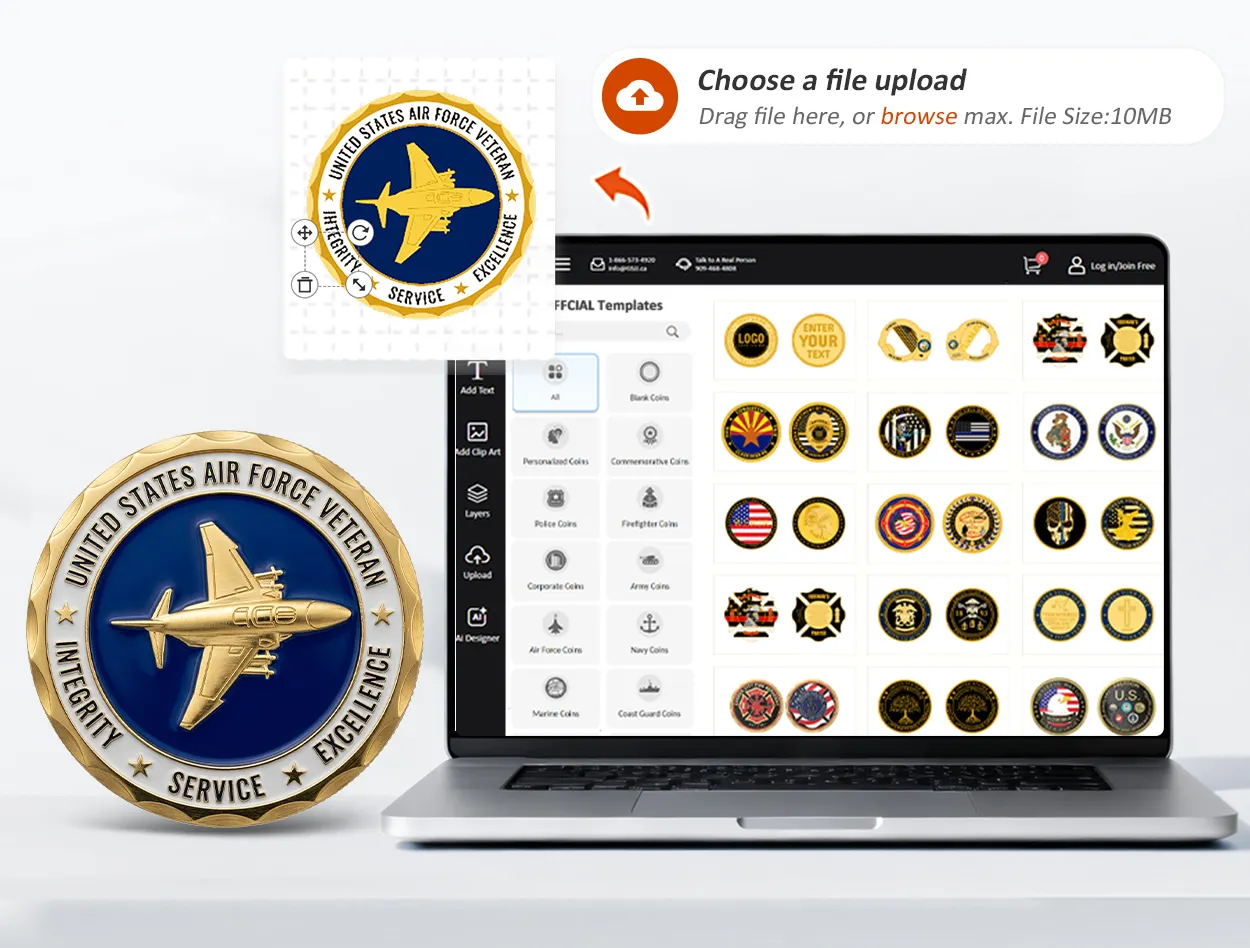 online custom challenge coin design online custom challenge coin design
