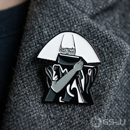 Covered Face Man Custom Pins Covered Face Man Custom Pins