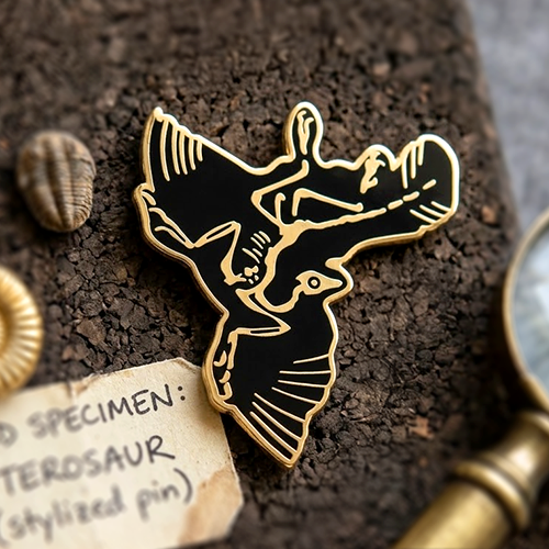 Pterosaur Fossil Enamel Pins