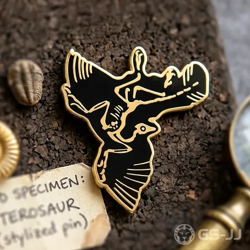 Pterosaur Fossil Enamel Pins Pterosaur Fossil Enamel Pins