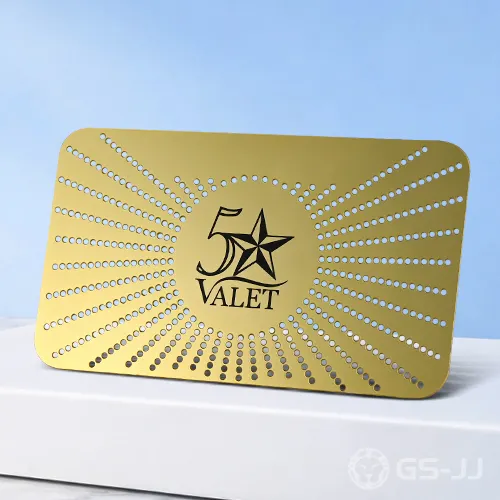 5 Star Valet Natural Finish Grinder Metal Cards 5 Star Valet Natural Finish Grinder Metal Cards