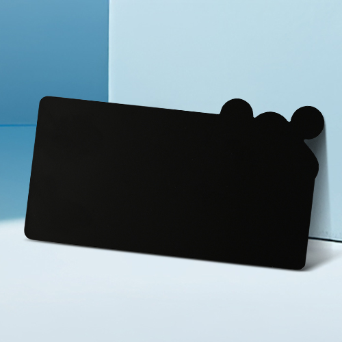 BFRx Hospitality Bear Shape Black Metal Cards