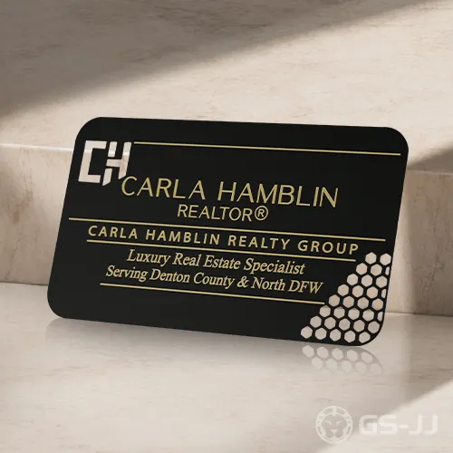 Carla Hamblin Realty Group Black Metal Cards Carla Hamblin Realty Group Black Metal Cards