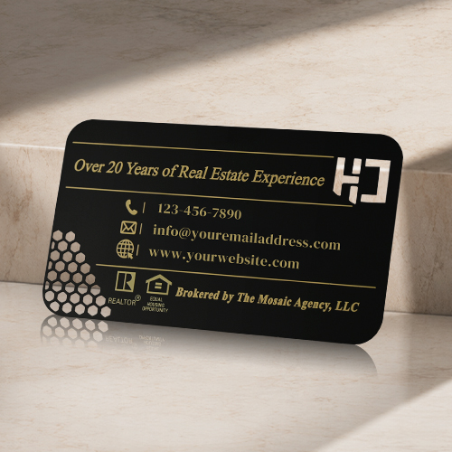 Carla Hamblin Realty Group Black Metal Cards