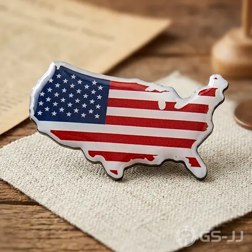 Custom Lapel Pins for American Map Custom Lapel Pins for American Map