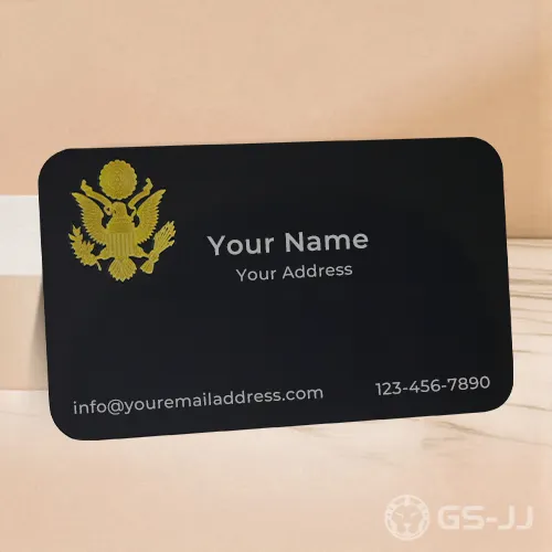 Dual Pattern Natural Finish Metal Cards Dual Pattern Natural Finish Metal Cards