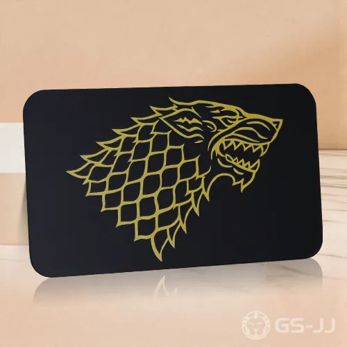 Dual Pattern Natural Finish Metal Cards Dual Pattern Natural Finish Metal Cards