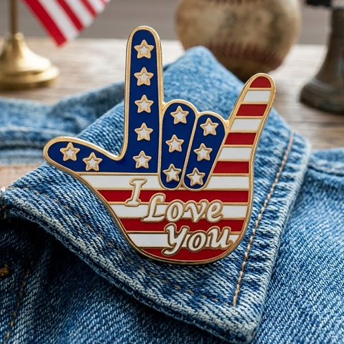 Love Gesture Custom Enamel Pins