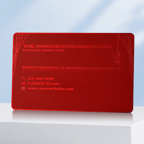Night Frights Red Metal Festival Cards