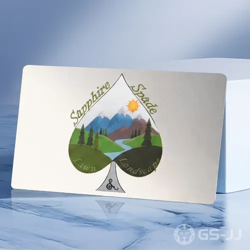 Sapphire Spade Stainless Steel Landscape Cards Sapphire Spade Stainless Steel Landscape Cards