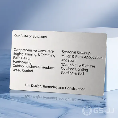 Sapphire Spade Stainless Steel Landscape Cards Sapphire Spade Stainless Steel Landscape Cards