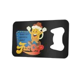 Custom Bottle Opener Card Black