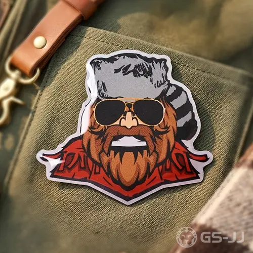 Bearded Man Printed Pins Bearded Man Printed Pins