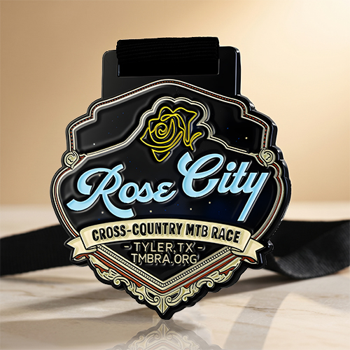 Custom Rose City MTB Race Medals