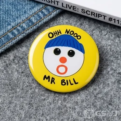 Mr Bill Printed Pins Mr Bill Printed Pins