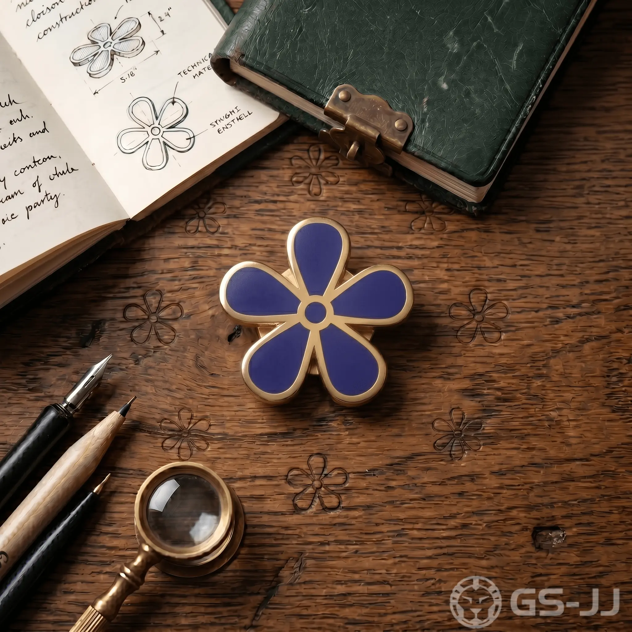 Vintage Flower Enamel Pin Vintage Flower Enamel Pin
