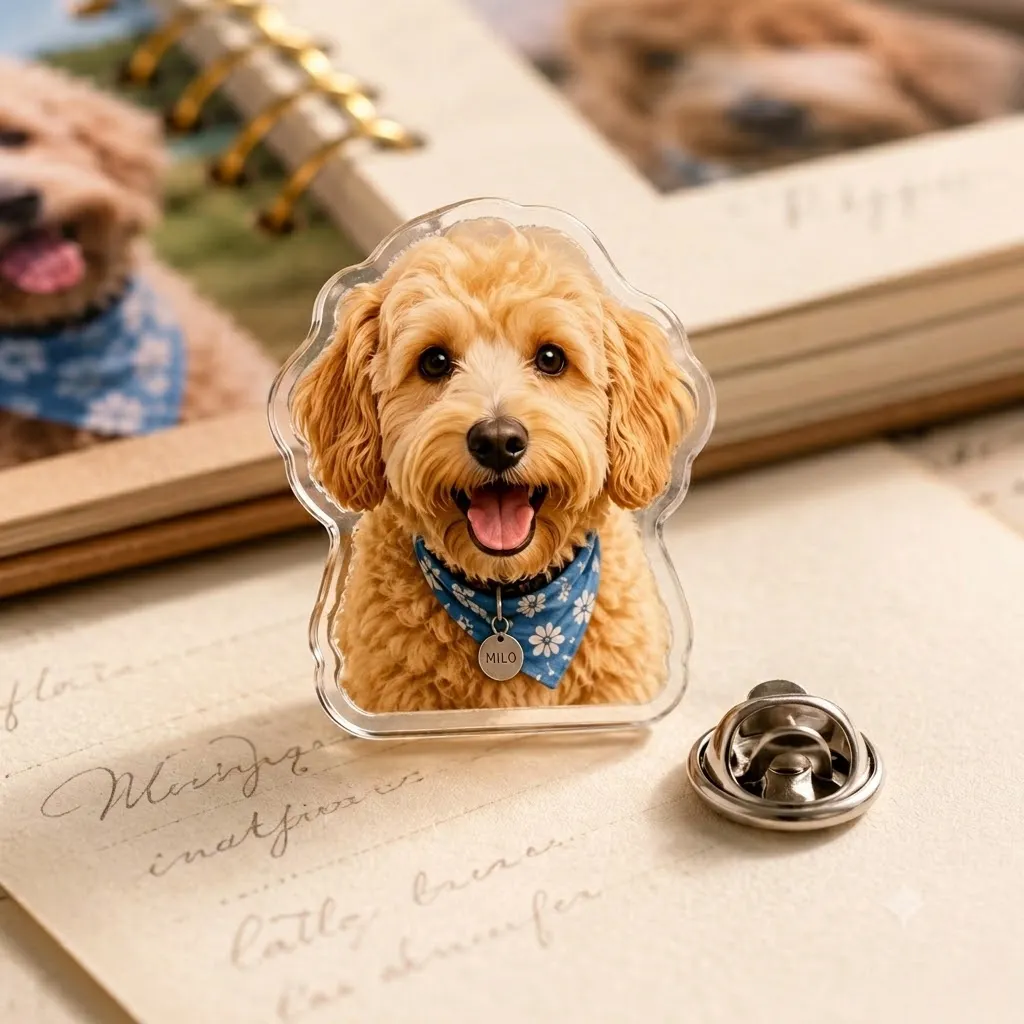 Custom Acrylic Pins Dog Custom Acrylic Pins Dog