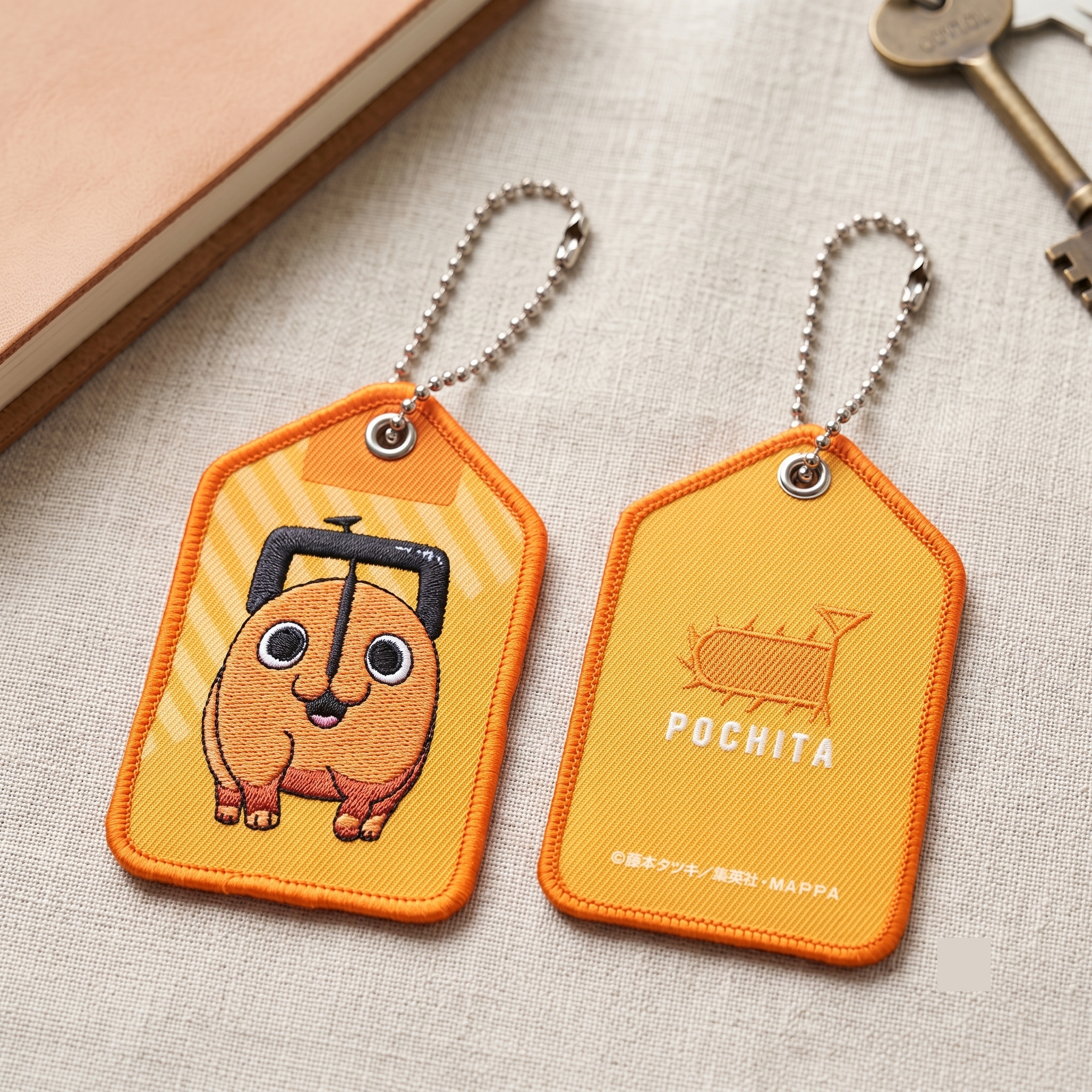 Cartoon_Orange_Dog_Embroidered_Luggage_Tag