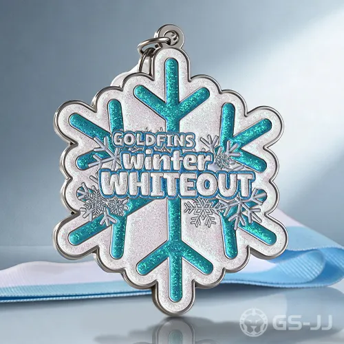 Goldfins Winter Whiteout Snowflake Medal Goldfins Winter Whiteout Snowflake Medal