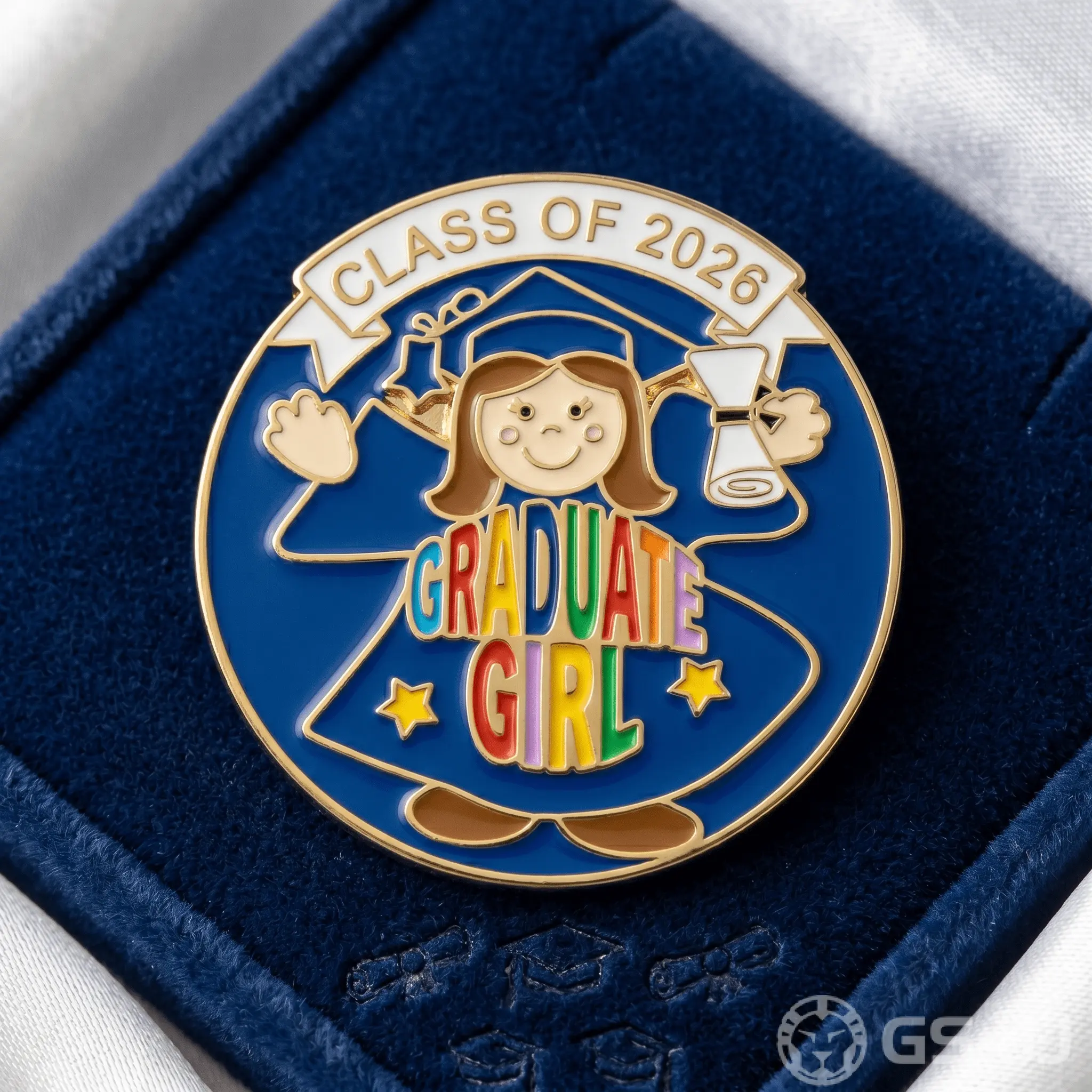 Graduate Girl Fun Commemorative Pin Graduate Girl Fun Commemorative Pin