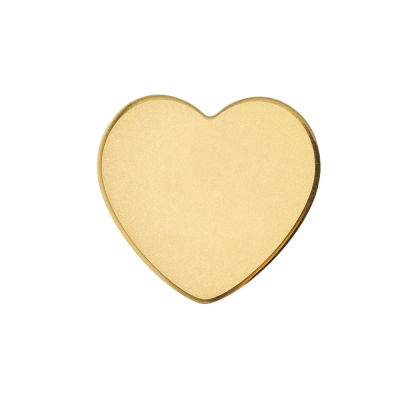 Heart Stainless Steel Name Badge