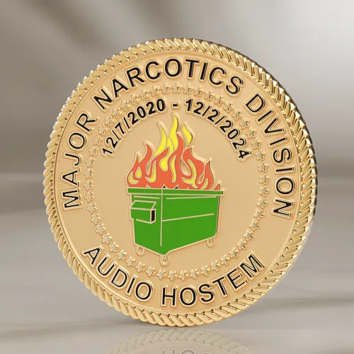 Custom Dumpster Fire Challenge Coins Custom Dumpster Fire Challenge Coins